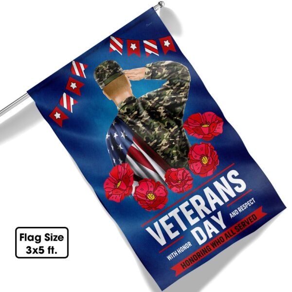 Veterans Day Flag: Honor & Respect (TQN1005F) - Image 6