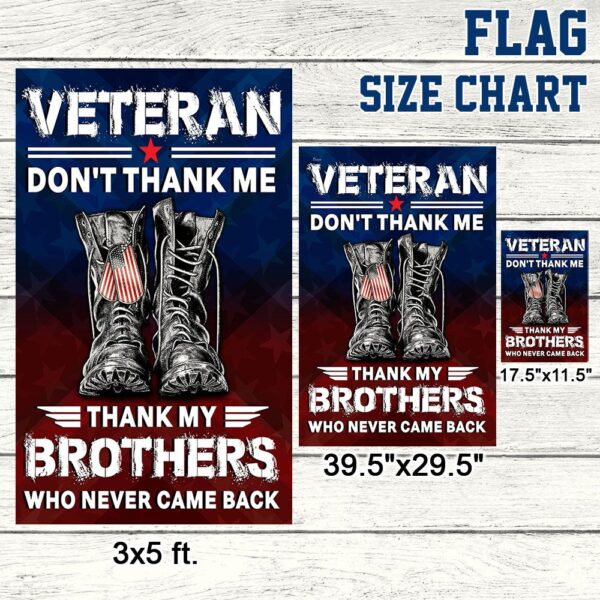 Veteran's Flag: Honor Fallen Brothers - TQN1030F - Image 7