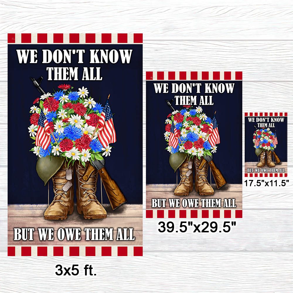 We Owe Them All: Veteran's Flag TQN919F - Image 7
