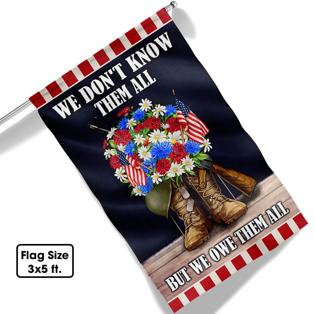 We Owe Them All: Veteran's Flag TQN919F - Image 6