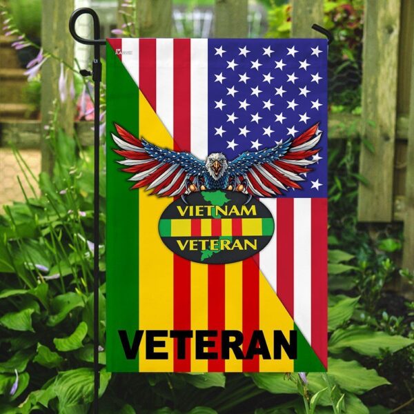 Vietnam Veteran American Garden Flag - Image 2