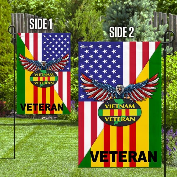 Vietnam Veteran American Garden Flag - Image 3