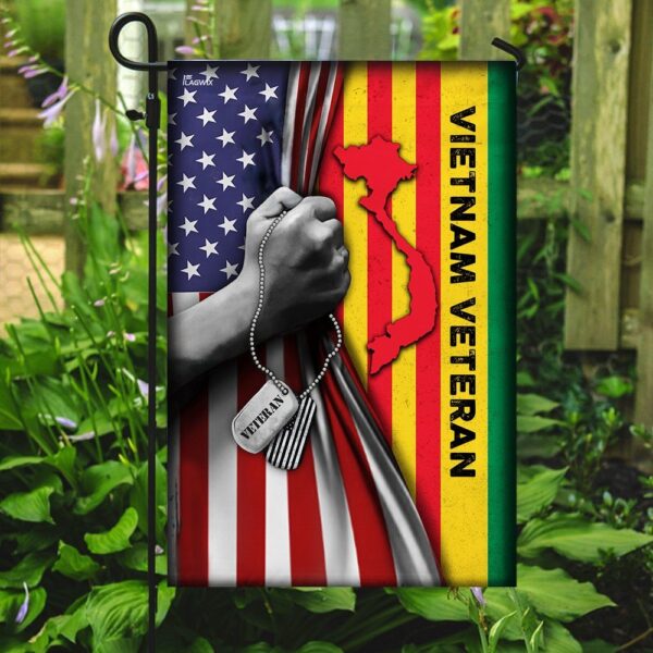 Vietnam Veteran Garden Flag - Image 2