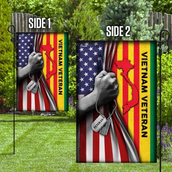Vietnam Veteran Garden Flag - Image 3