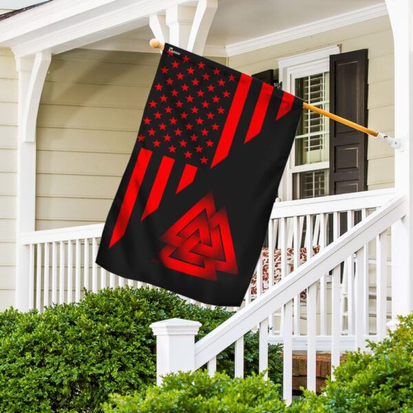 Viking Valknut US Flag: American Norse Pride - Image 4