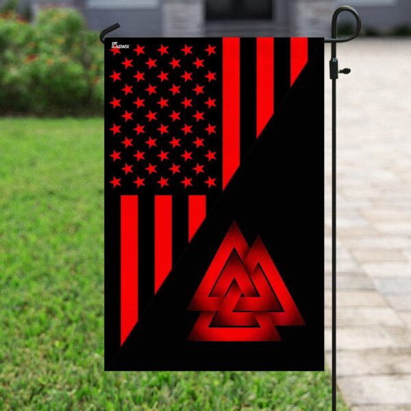 Viking Valknut US Flag: American Norse Pride - Image 6