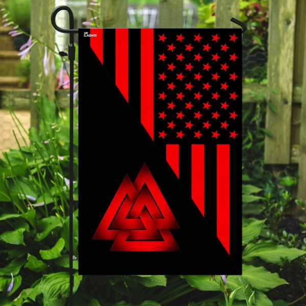 Viking Valknut US Flag: American Norse Pride - Image 7