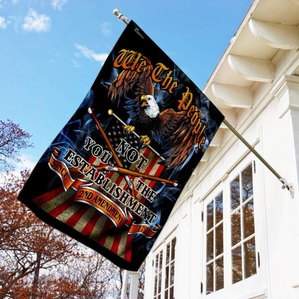 We The People 2nd Amendment Flag: THN2201F - American Patriot Decor - Image 2