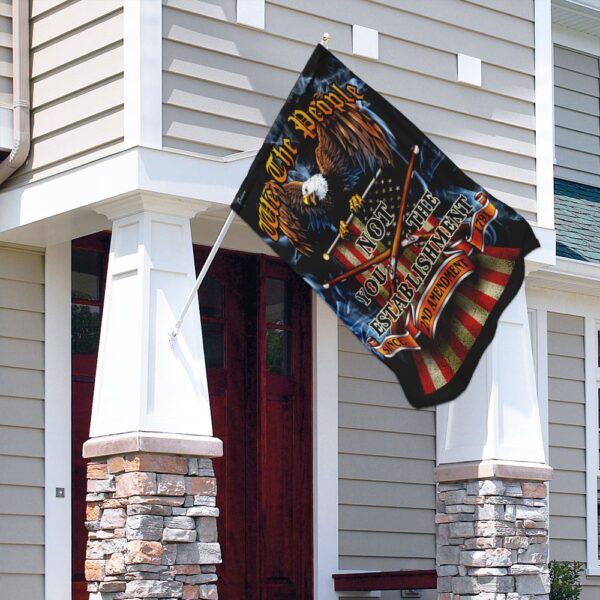 We The People 2nd Amendment Flag: THN2201F - American Patriot Decor - Image 4
