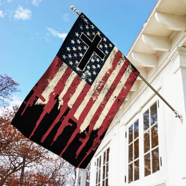 We The People 2nd Amendment Christian Cross Flag THB2200F - Image 2