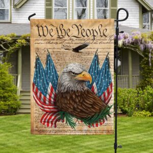 We The People Eagle Flag: 4th of July Independence Day Decor