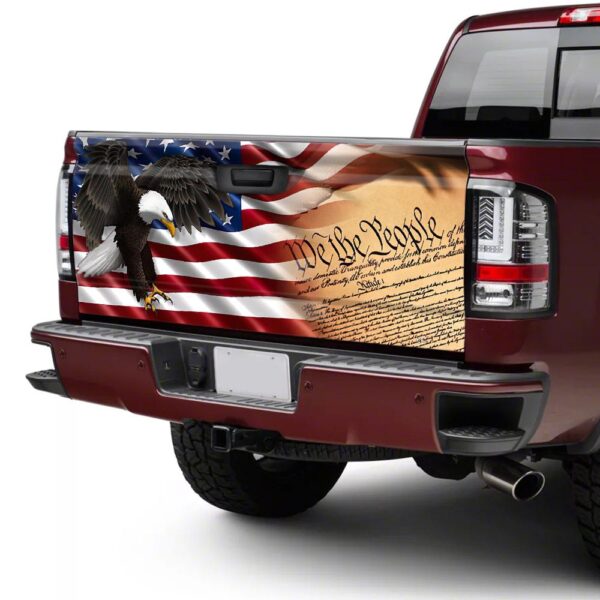 We The People Patriot Truck Tailgate Decal Sticker Wrap TRL381TD - Image 4