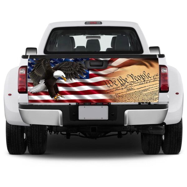 We The People Patriot Truck Tailgate Decal Sticker Wrap TRL381TD - Image 5