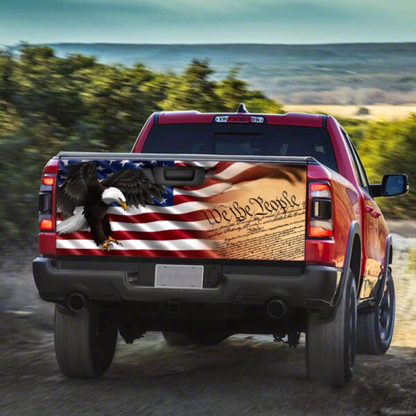 We The People Patriot Truck Tailgate Decal Sticker Wrap TRL381TD - Image 3