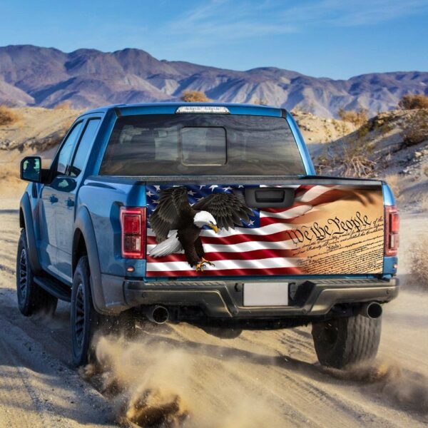 We The People Patriot Truck Tailgate Decal Sticker Wrap TRL381TD - Image 2