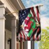 Welsh American Flag: QNK392F - Celebrate Your Heritage