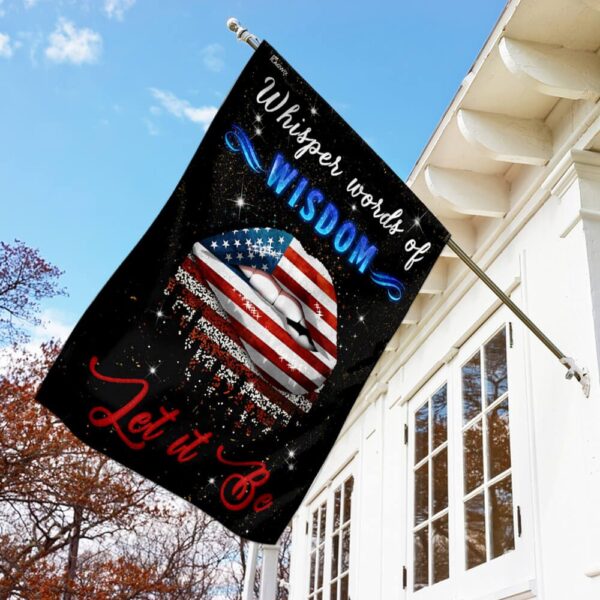 Let It Be Hippie Flag: Whisper Words of Wisdom QLP19F - Image 2
