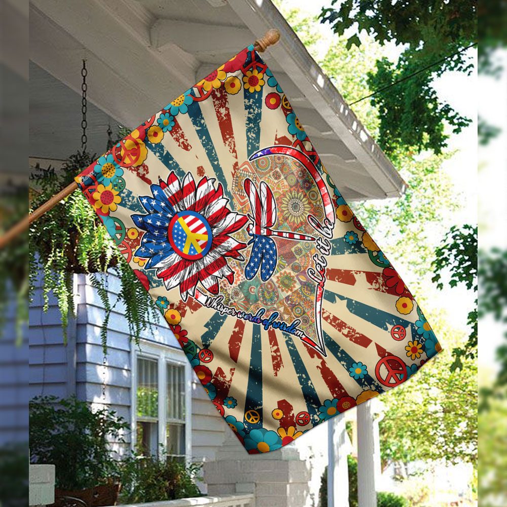 Let It Be Hippie Flag: Whisper Words of Wisdom QNN155F - Image 3