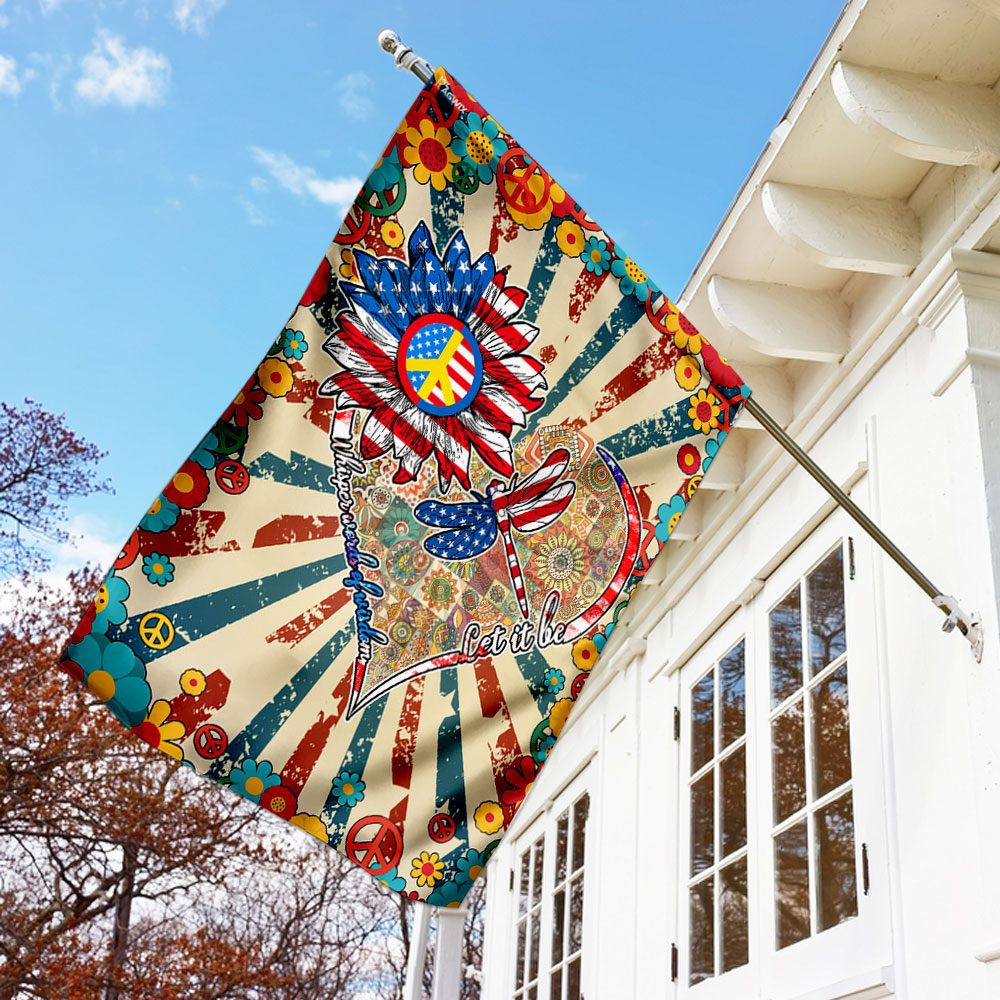Let It Be Hippie Flag: Whisper Words of Wisdom QNN155F - Image 2