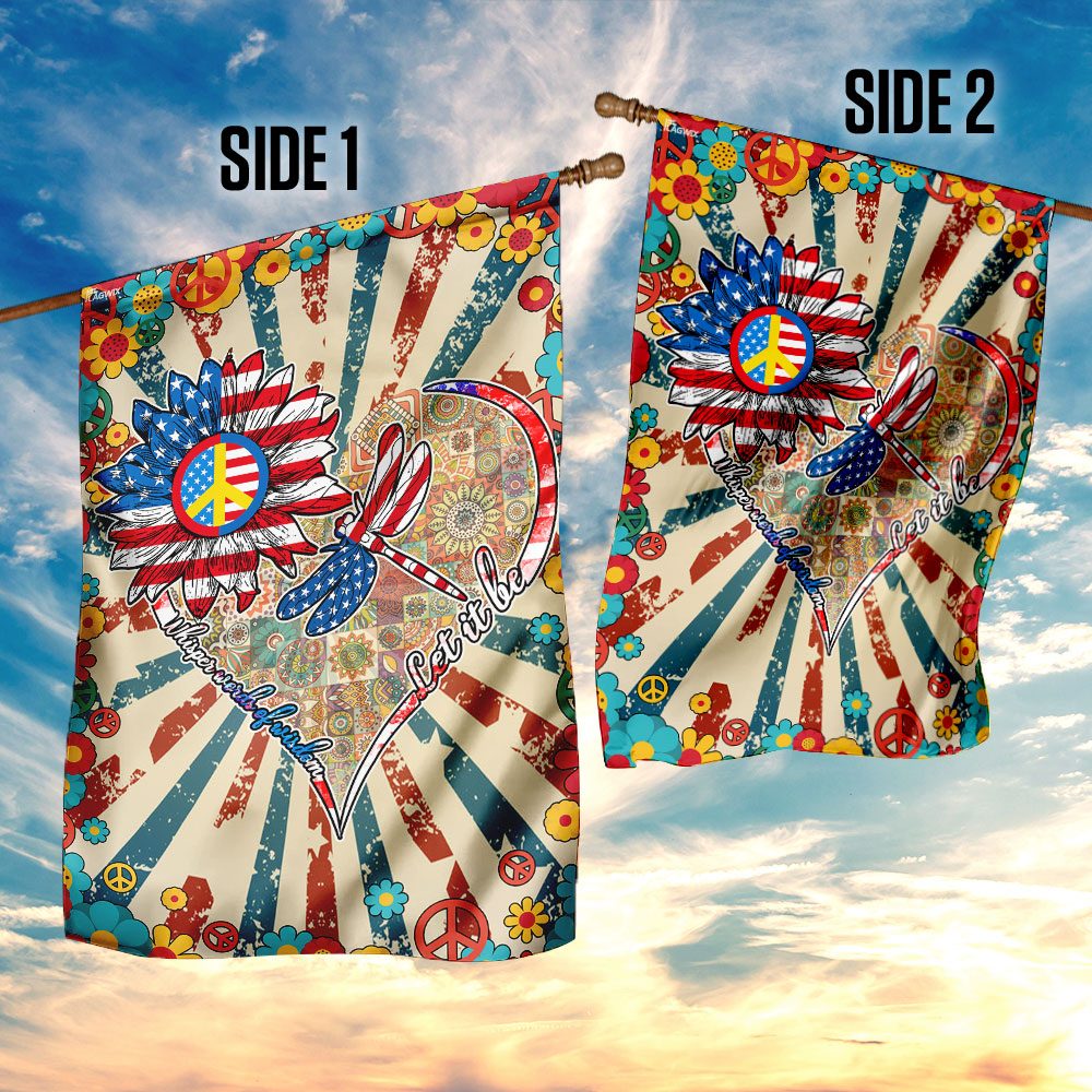 Let It Be Hippie Flag: Whisper Words of Wisdom QNN155F - Image 5