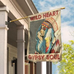 Wild Heart Gypsy Soul Flag: Bohemian Decor TRN51F
