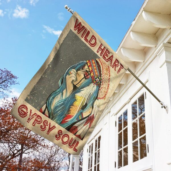 Wild Heart Gypsy Soul Flag: Bohemian Decor TRN51F - Image 2