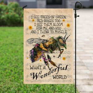 Wonderful World Bee Flag: Celebrate Pollinators