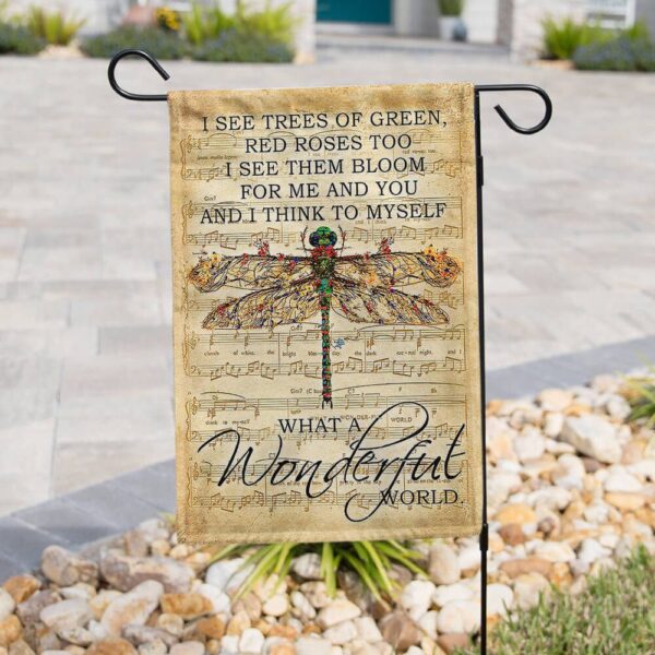 Wonderful World Dragonfly Flag PSL52F - Image 4