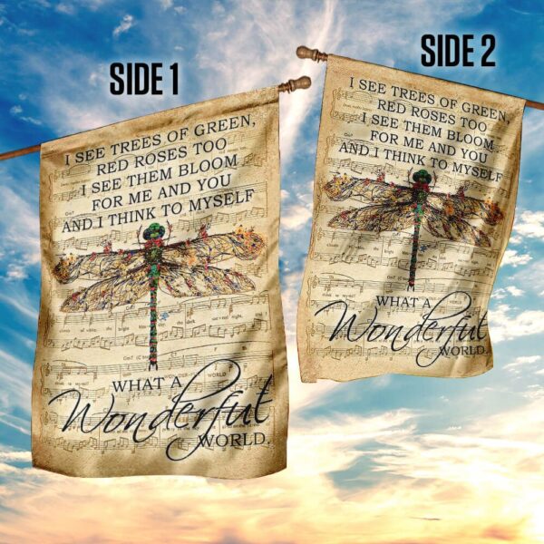 Wonderful World Dragonfly Flag PSL52F - Image 7