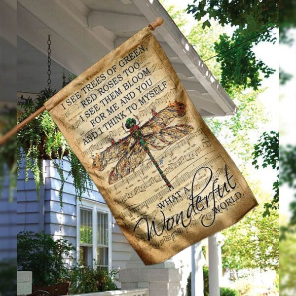 Wonderful World Dragonfly Flag PSL52F - Image 10