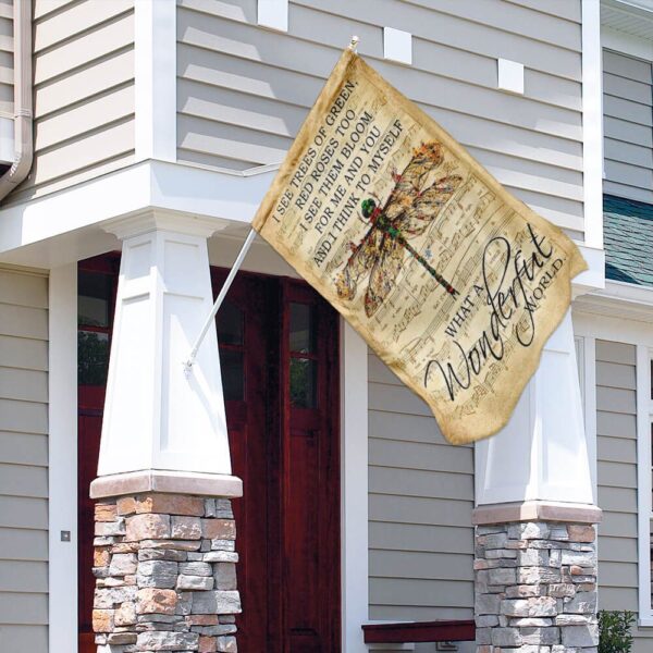 Wonderful World Dragonfly Flag PSL52F - Image 8