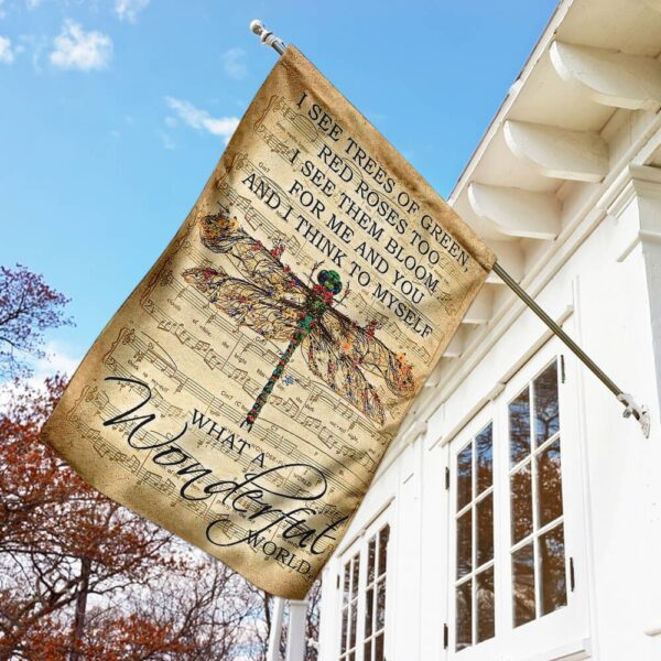 Wonderful World Dragonfly Flag PSL52F - Image 9