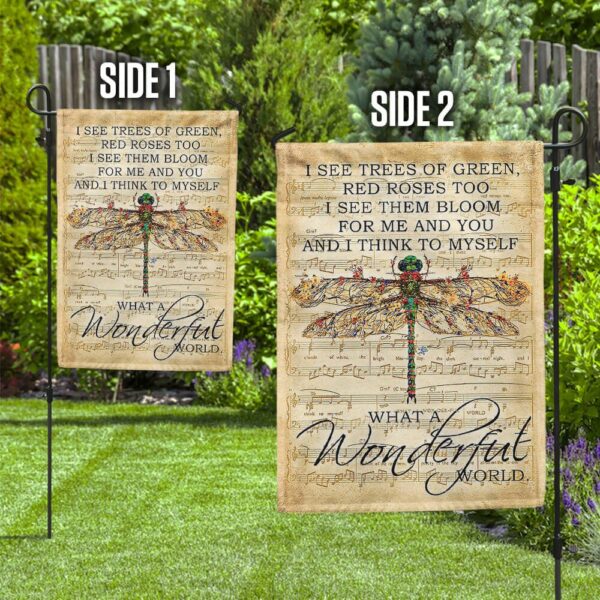 Wonderful World Dragonfly Flag PSL52F - Image 2