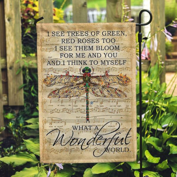 Wonderful World Dragonfly Flag PSL52F - Image 5