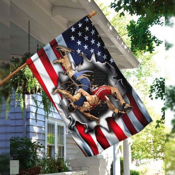 Wrestling Flag: Wrestle Wrestler Banner QNK272F - Image 3