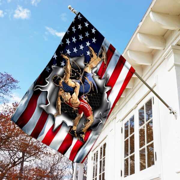 Wrestling Flag: Wrestle Wrestler Banner QNK272F - Image 2