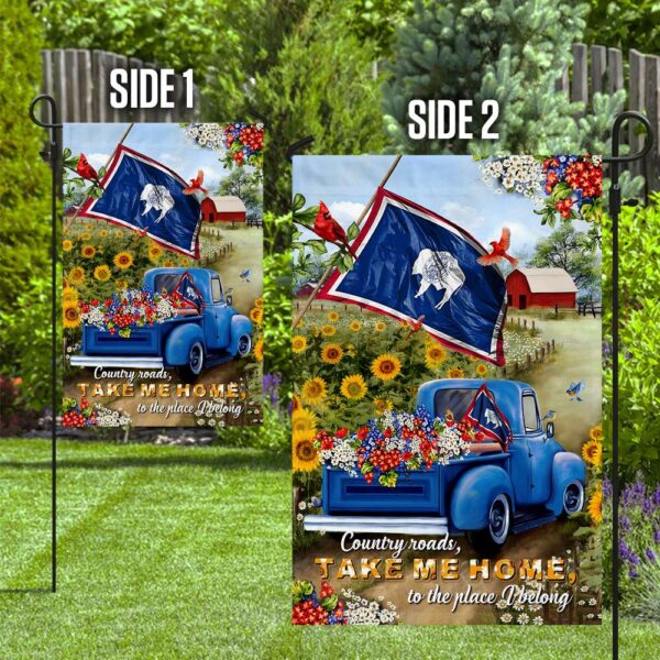 Wyoming Country Roads Flag PSL166Fv1 - Image 5