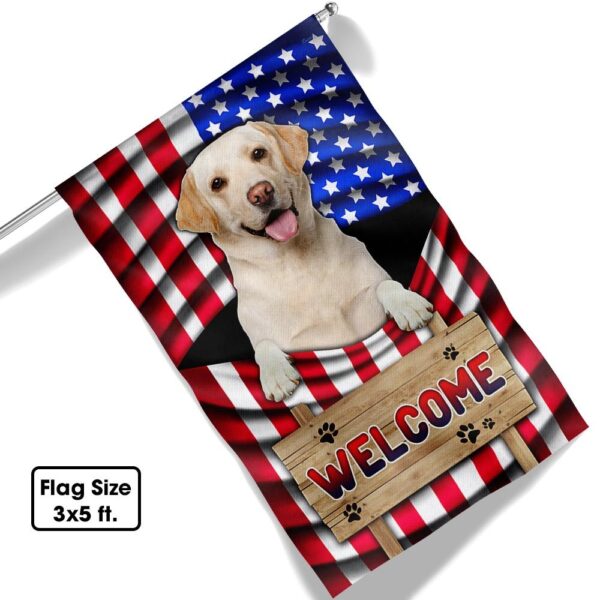 Yellow Lab American Flag Welcome Mat - TQN1135Fv1a - Image 6