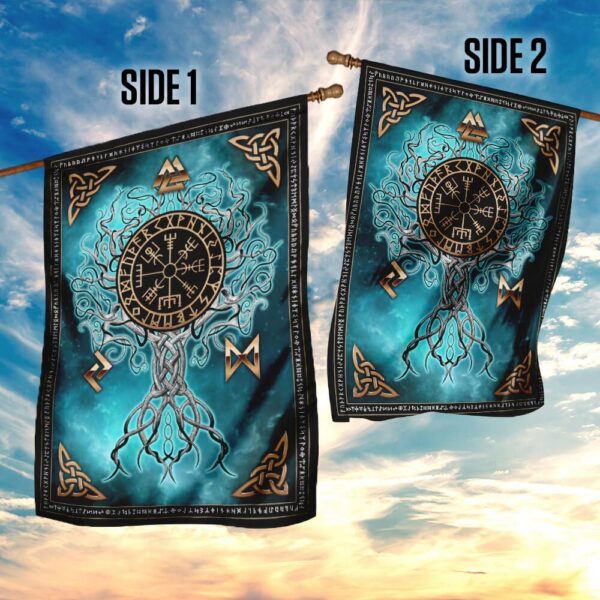 Yggdrasil Viking Flag: PS82F Norse Mythology Banner - Image 2