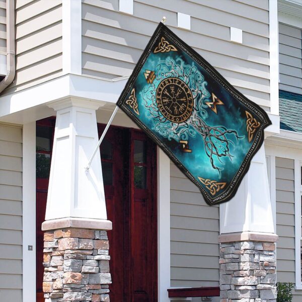 Yggdrasil Viking Flag: PS82F Norse Mythology Banner - Image 3