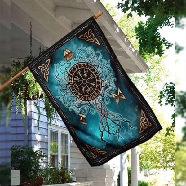 Yggdrasil Viking Flag: PS82F Norse Mythology Banner - Image 4