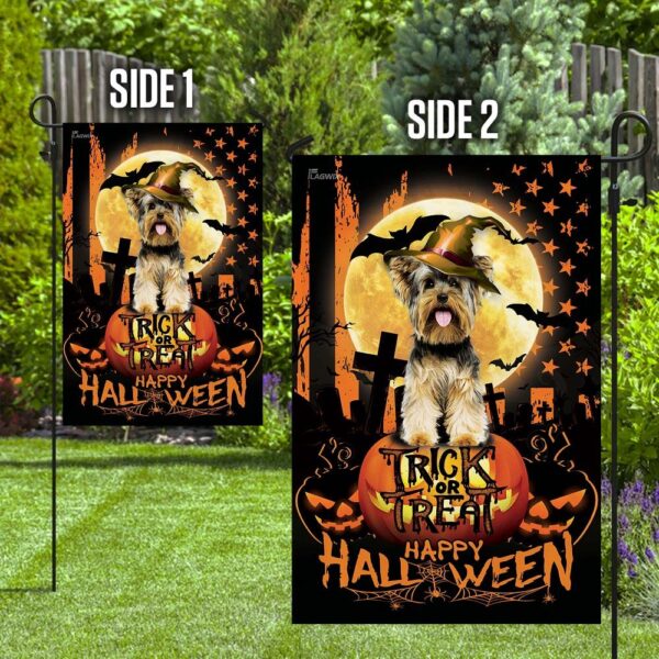 Yorkie Halloween Costume: Trick-or-Treat USA Flag - Image 8