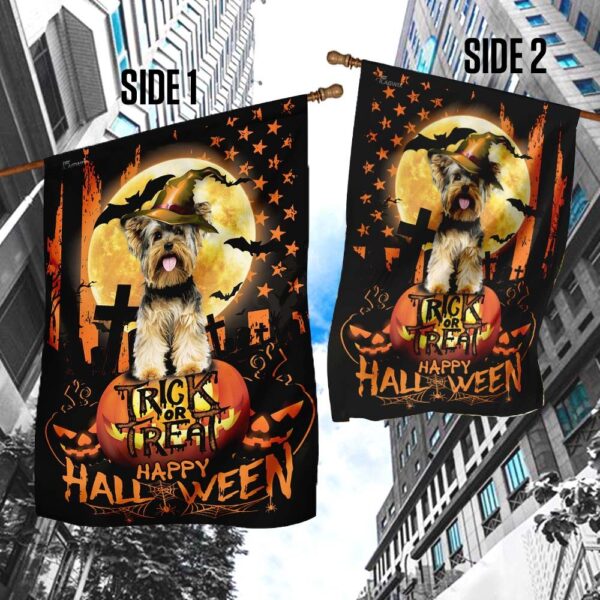 Yorkie Halloween Costume: Trick-or-Treat USA Flag - Image 4