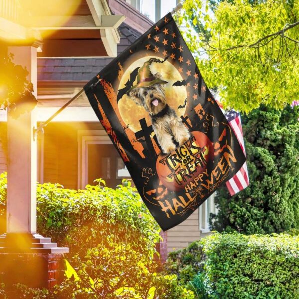 Yorkie Halloween Costume: Trick-or-Treat USA Flag - Image 2