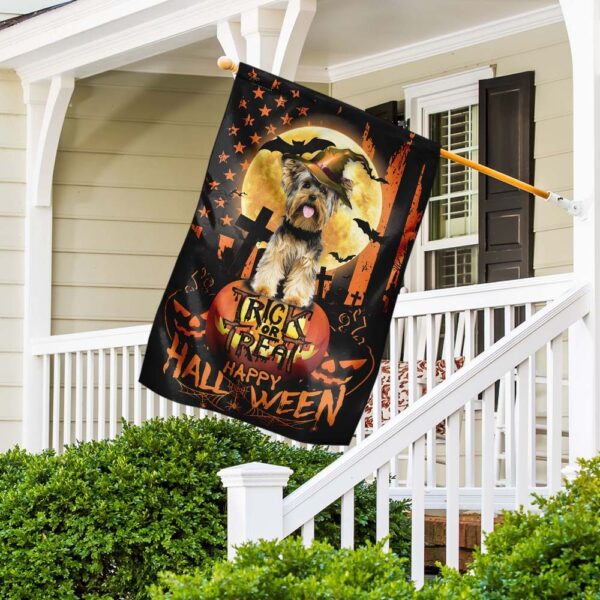 Yorkie Halloween Costume: Trick-or-Treat USA Flag - Image 5