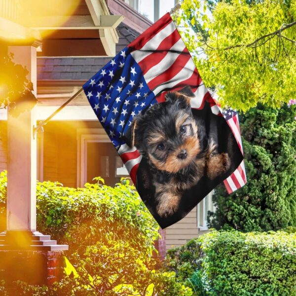 Yorkie American Flag Patriotic Dog Apparel - Image 2