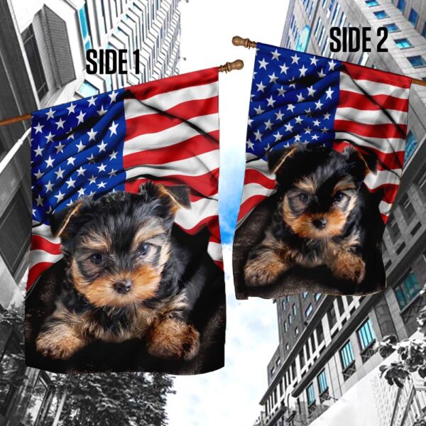 Yorkie American Flag Patriotic Dog Apparel - Image 5
