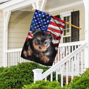 Yorkie American Flag Patriotic Dog Apparel